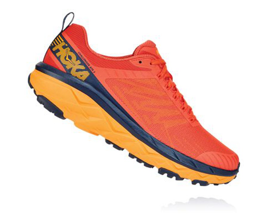 Tenis Hoka One One Trail Hombre Rojos - Challenger Atr 5 - VXAM83967